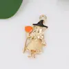 Colgante Nueva Serie de Halloween Accesorios para Joyería Hecha a Mano DIY Cabeza de Esqueleto Fantasma Collar Pendientes Colgante de Llave