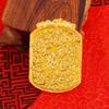 Tienda de oro boutique de oro grueso 1:Colgante de bola de dragón chapado en cobre con etiqueta de grifo de oro arena dominante para hombre, venta al por mayor