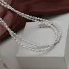 Modelo Popular Más Vendido Perlas Pequeñas en Forma de Gota de Agua de 3-4 mm Cuentas Naturales de Agua Dulce de Forma Irregular Producto Semi-Terminado para Collar DIY