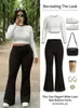 Calça flare de cintura alta e baixa para comércio exterior transfronteiriço, calça de ioga fitness feminina de alta elasticidade para emagrecer e levantar o bumbum, best-seller na Europa e América