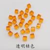 Cubo Acrílico 10mm Dados Brillantes Cubo de Plástico Transparente Cuadrado Colorido Juego de Mesa Pieza de Ajedrez