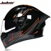 Casco para Motocicleta Eléctrica Jiekai para Hombre y Mujer, Casco Integral de Doble Lente, Cobertura Total, Bluetooth Universal para Coche de Calle, para Todas las Estaciones