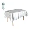 Toalhas de Mesa Descartáveis de Folha de Alumínio Estampadas para Venda por Atacado, Toalhas de Mesa de Folha de Alumínio Estampadas de Cor Única para Festivais, Opções Multicoloridas Disponíveis, Conjunto Completo