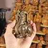 Ornamentos de Escultura em Madeira de Agarwood, Escultura em Madeira Maciça de Animais Auspiciosos, Artesanato Pixiu do Período dos Reinos Combatentes, Presentes Feitos à Mão, Colecionáveis, Decorações de Mesa