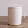 Conjunto de Louças de Mesa Cerâmicas Japonesas e Coreanas Branco Puro com Tampa Recipiente para Condimentos Pote de Armazenamento Multiuso para Cozinha Prato para Cozinhar Snacks no Vapor