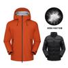 Chaqueta Ligera de Alta Calidad para Exteriores para Hombres y Mujeres, Cortavientos, Impermeable, Transpirable, Rellena de Plumas, Chaqueta Cálida para Montañismo