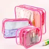 Bolsa de Cosméticos de PVC Engrosado Estilo K Gran Capacidad Bolsa de Cosméticos de Viaje Impermeable a Prueba de Polvo Neceser Cosméticos Bolsa de Cosméticos