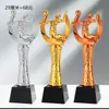 Certificado de Honor IncluidoTrofeo de Cristal de Voleibol Personalizado Recuerdo de Metal para Equipos de Competición de Voleibol Aéreo