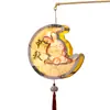 Festival de Mediados de Otoño Linterna Portátil Linterna de Conejo Brillante de Madera Materiales DIY para Niños Linterna de Palacio Estilo Antiguo de Calabaza