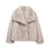 Ropa de mujer transfronteriza de Amazon comercio exterior Invierno estilo socialité elegante de moda europeo y americano abrigo de piel sintética D69352