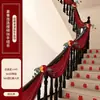 Decoración de Escaleras Shangmit Arreglo de Habitación de Boda Boda Rural Barandillas Peldaños Pared Carácter de Doble Felicidad Largo Guirnalda 1