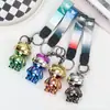 Chaveiro Criativo de Panda Feminino Desenho Animado Fofo Brinquedo Luminoso Casal Pingente de Chaveiro de Mochila Escolar Pingente Masculino para Pendurar
