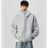 Sudadera cárdigan para hombre estilo callejero americano, nueva sudadera chaqueta casual versátil holgada vintage de moda otoño/invierno 2026