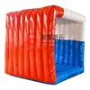 Rueda de la fortuna gigante inflable accesorios deportivos divertidos rueda grande rodante color cuadrado dinámico equipo de cinco anillos