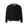 Camiseta de manga larga con textura de dos piezas falsas para hombre, sudadera estilo americano tie-dye de otoño, camiseta base con cuello henley y polo de hombro normal
