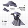 Protetor Solar Feminino Verão Rosto Inteiro Anti-UV Proteção de Pescoço para Dirigir Máscara Gini Seda Gelada Véu Protetor Solar