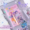 Bolsa con Cremallera Kpop Set de Papelería Original Chica Cazadora de Demonios Merchandising para Fans Papelería Práctica Regalo para Estudiantes Recuerdo