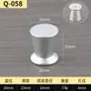 Aleación de aluminio mango de un solo agujero redondo dorado simple para gabinete mueble cajón manija de puerta de armario de acero inoxidable venta al por mayor