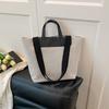 Bolsa de Mano Portátil Estilo Japonés Minisary al por Mayor Bolsa para Mujer 2025 Verano Nuevo Color Contraste Bolso de Hombro Gran Capacidad Bolsa de Axila