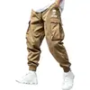 Amazon Wish Pantalones Cargo Deportivos de Exterior de Primavera y Otoño para Hombre con Bolsillos y Puños, Dropshipping Disponible
