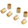 Bolsa de oro de 18k accesorios de joyería DIY 2 mm accesorios cuenta divisoria tubo cuenta posicionadora tubo fijo material para abalorios paquete pequeño