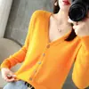 Cárdigan de punto transfronterizo, cárdigan suéter talla grande para mujer, cárdigan de corte holgado, abrigo corto de otoño e invierno, abrigo de manga larga para mujer