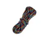 Cuerda de paracaídas trenzada de 4 mm, cuerda para tienda de campaña, cuerda de supervivencia, cuerda de color para ventilador, cuerda para exteriores, cuerda de paracaidista, 3 m