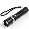 Lanterna de liga de alumínio com zoom e foco ajustáveis, recarregável, iluminação para uso externo e de longo alcance para ciclismo, Lanterna LED