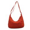 Bolso de Mujer 2024 Invierno Nuevo Estilo Coreano Popular Bolso de Hombro para Mujer Bordado Rómbico Bolso Acolchado Ins Bolso Dumpling