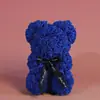 Oso de Rosas de 25 cm Regalo para el Día de San Valentín, Día de la Madre, Cumpleaños Admite Procesamiento Personalizado Arte Floral Flores Eternas Flores Hechas a Mano