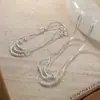 Pulsera de Tobillo de Hilo con Cuentas de Plata en Forma de Disco de Doble Capa para Mujer, Nuevo Estilo 2025, Diseño de Nicho, Exquisita y Versátil Cadena de Cuentas para Joyería