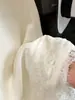 Falda Irregular con Empalme de Encaje para Mujer, Nuevo Estilo Primavera/Verano 2026, Textura de Satén de Seda de Acetato, Elegante Falda Ajustada al Cuerpo que Resalta la Cadera
