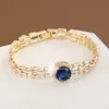 Pulsera Clásica Nueva de Moda Cruzada con Circonita Atmósfera Exquisita Versátil Pulsera para Mujer Venta Directa de Fábrica
