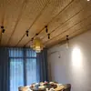 Esteras de Bambú en las Paredes, Pared Divisoria de Techo de Restaurante de Casa de Huéspedes, Origen de Bambú Carbonizado Imitación, Bambú Tejido a Mano, Tejido Hecho a Mano