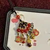 Joyas del Dios de la Fortuna Antiguo de la Suerte y la Seguridad Colgante para Llave de Coche Llavero de Coche Colgante del Mantra de Seis Caracteres Bendición de Paz Hecho a Mano