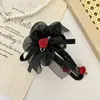 Clip de Pico de Pato de Flor de Malla Clip para el Cabello para la Parte Posterior de la Cabeza para Mujer 2025 Nuevo Dulce Elegante Horquilla Tocado de Primavera y Verano