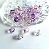 8mm Miçangas Cobertura Leite Meio Branco Miçangas Explosivas de Vidro Miçangas Redondas de Calcedônia Miçangas Feitas à Mão Pulseira Colar DIY Miçangas de Vidro