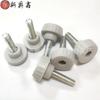 Manípulo de plástico de trama reta 22mm/M6, manípulo ajustável, manípulo de fixação para móveis, manípulo de plástico