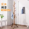 Perchero de Madera Maciza para Piso Perchero de Ropa para Dormitorio Perchero Vertical para Ropa para el Hogar Perchero para Bolsos de Interior de Oficina Otoño/Invierno