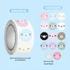 500 pegatinas/rollo Oso de Lunares Papel Tapiz Rollo Pegatina de Rollo Decoración Transfronteriza Refrigerador Coche Taza de Agua Diario Pegatinas para Niños Al por Mayor