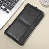 Bolsa Clutch Personalizada Transfronteiriça de Couro Macio Carteira Longa Masculina Zíper Negócios Zíper Bolsa para Celular Masculina e Feminina Bolsa Acordeão