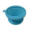 Embudo de café de silicona de grado alimenticio, filtro portátil para exteriores, para preparar café en polvo a mano.