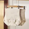 Calça Base Modeladora Seamless de Seda de Amora para Verão, Cintura Alta, Cruzada no Gancho, Controle Abdominal e Levanta Bumbum