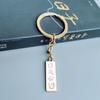 Llavero Bendición de Paz Estilo Chino Texto Creativo Amuleto para Mochila Llavero para Llaves de Coche Colgante Decorativo