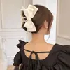 Princesa a la fuga Dulce Lazo de Satén Pinza de Agarre Elegante Clip de Agarre para el Cabello Clip para la Cabeza Clip para el Cabello Clip de Tiburón Accesorios para el Cabello