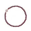 Granada Pulseira Meninas Ins Nicho Design Pequena Partícula Pulseira de Círculo Único Romã Vermelha Haoyun Beads Pulseira de Estudante