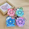 Llavero de Mini Tambor de Mano Musical Luminoso Creativo para Niños Juguete Divertido de Whack-A-Mole Colgante para Mochila Escolar Pequeño Regalo