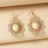 Pendientes de Encaje Negro Retro al por Mayor Transfronterizos Pendientes con Colgante de Borla Estilo Bohemio Artículos en Stock de Comercio Exterior