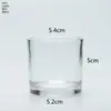 Taza de Vidrio Transparente Personalizada para Velas Vaso Vacío Decoración de Sala de Estar Botella de Aromaterapia Taza de Regalo para Velas de Soja Portavelas de Cristal