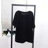 Camiseta de Manga Curta Ah Xi para Mulheres Primavera e Verão Novo Estilo Solta Estilo Coreano Retro Versátil Pulôver Cor Sólida